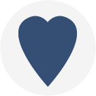 Herz-Icon für Sicherheit