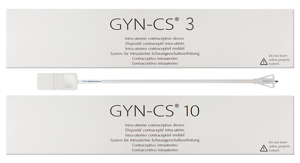 GYN-CS 3 und GYN-CS 10 in der Verpackung